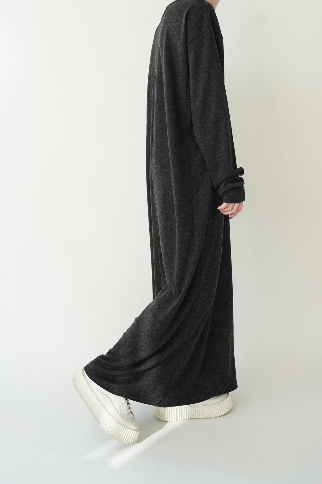 Long onepiece - HEATHER BLACK