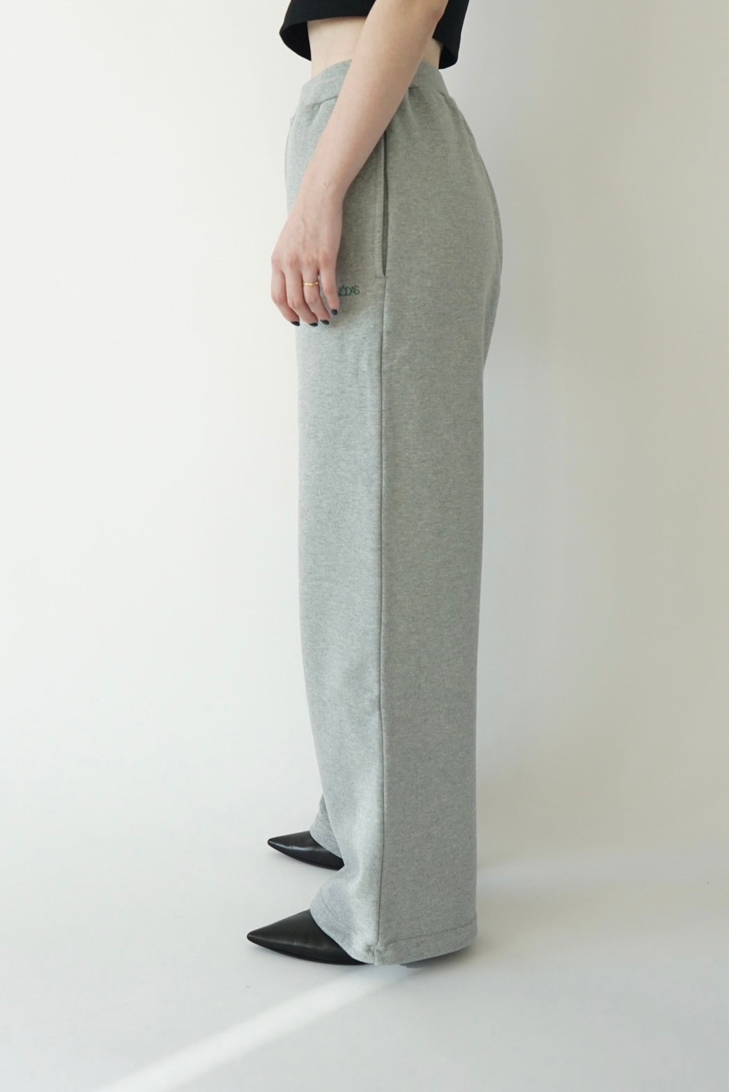 Heavy weight logo sweat pants - GRAY
