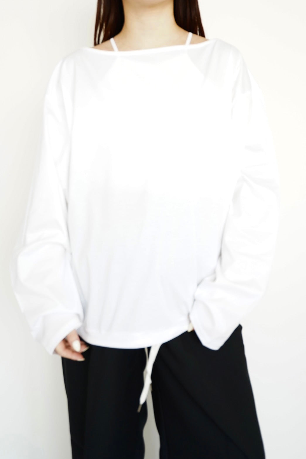 American sleeve cami bra - WHITE