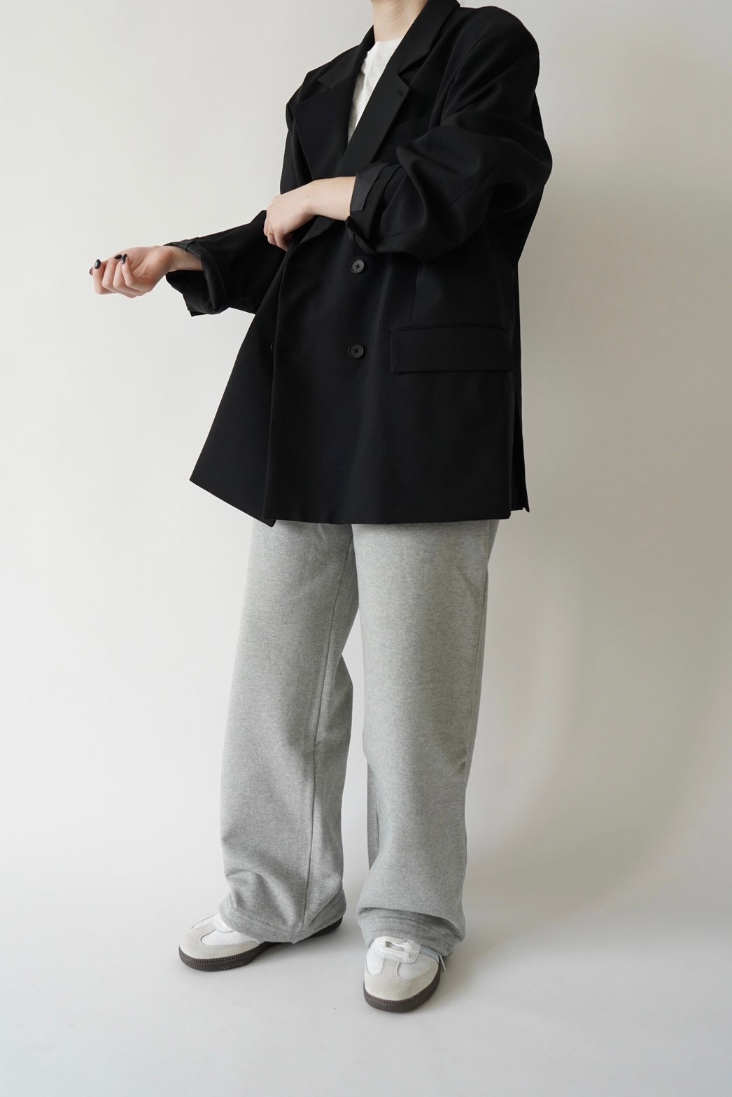 Heavy weight logo sweat pants - GRAY