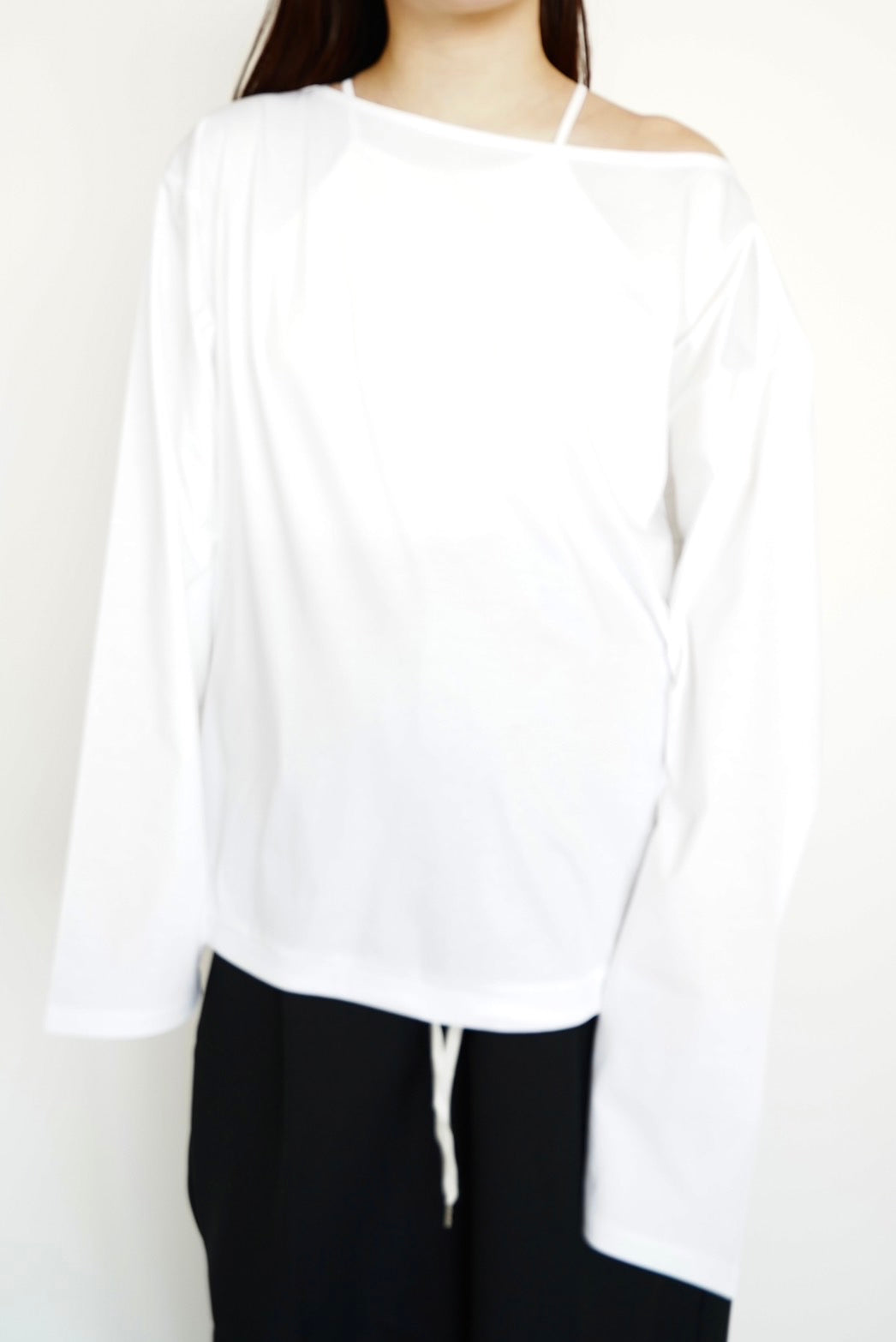 American sleeve cami bra - WHITE