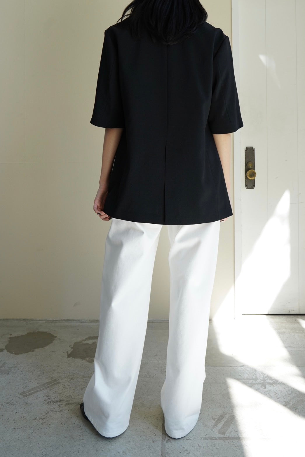 Half Sleeve Jacket - BLACK