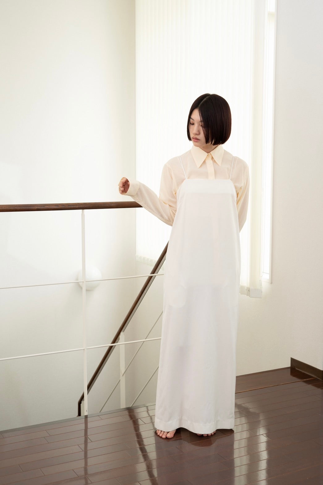 Sheer shirt - LIGHT YELLOW