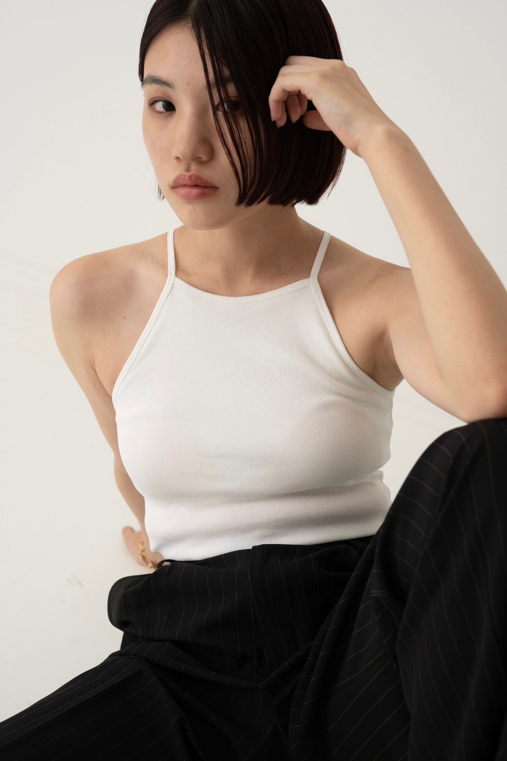 American sleeve cami bra - WHITE
