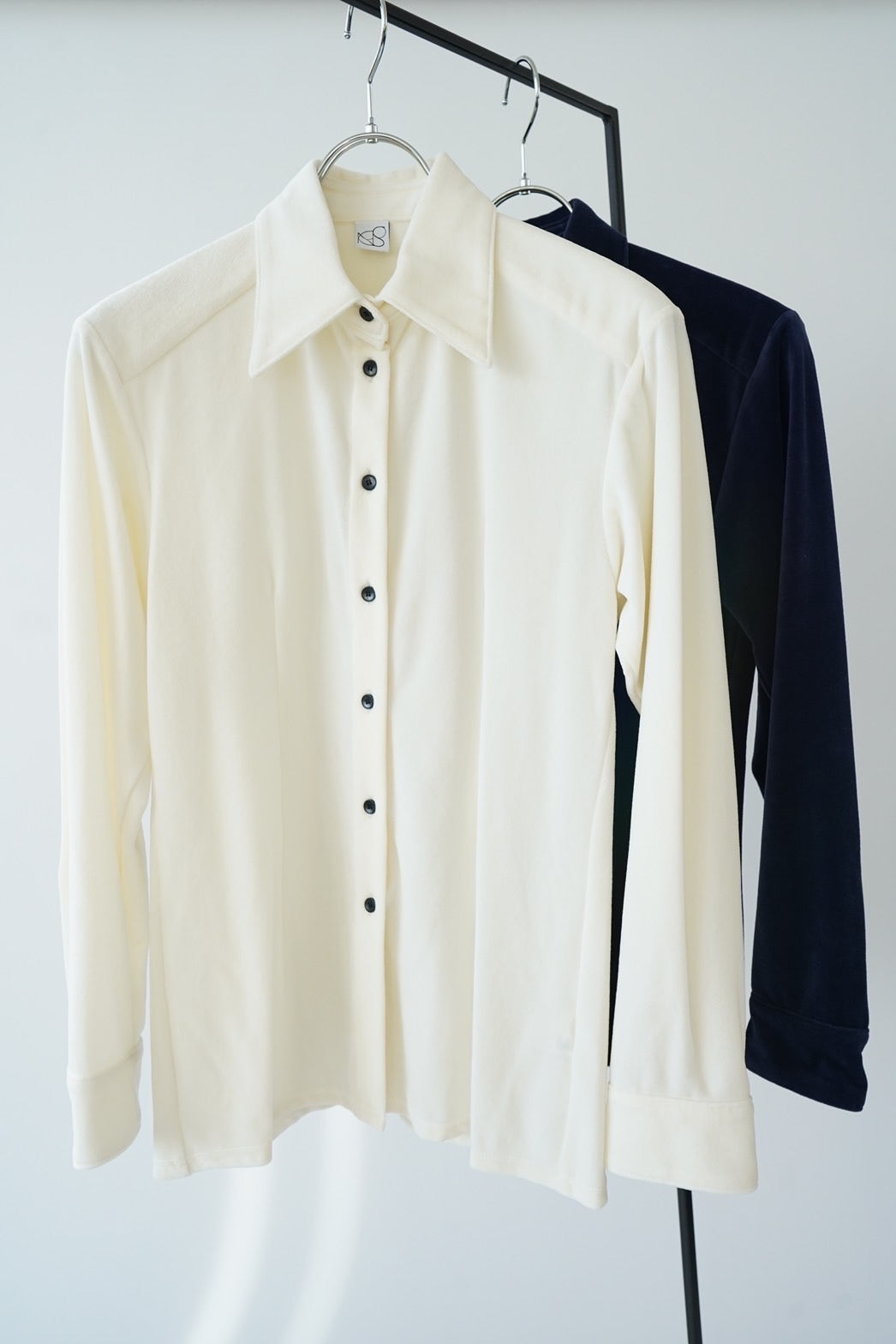 Velor shirt - CREAM