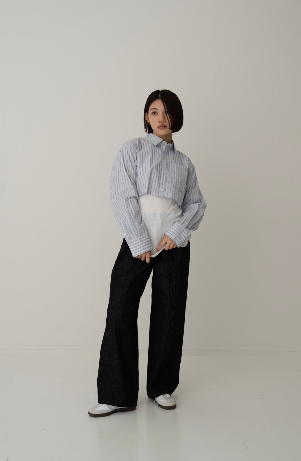 Denim pants - BLACK