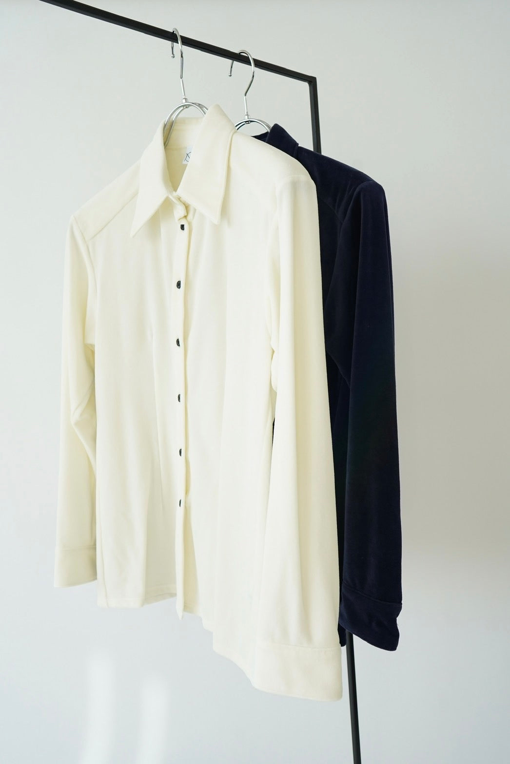 Velor shirt - NAVY