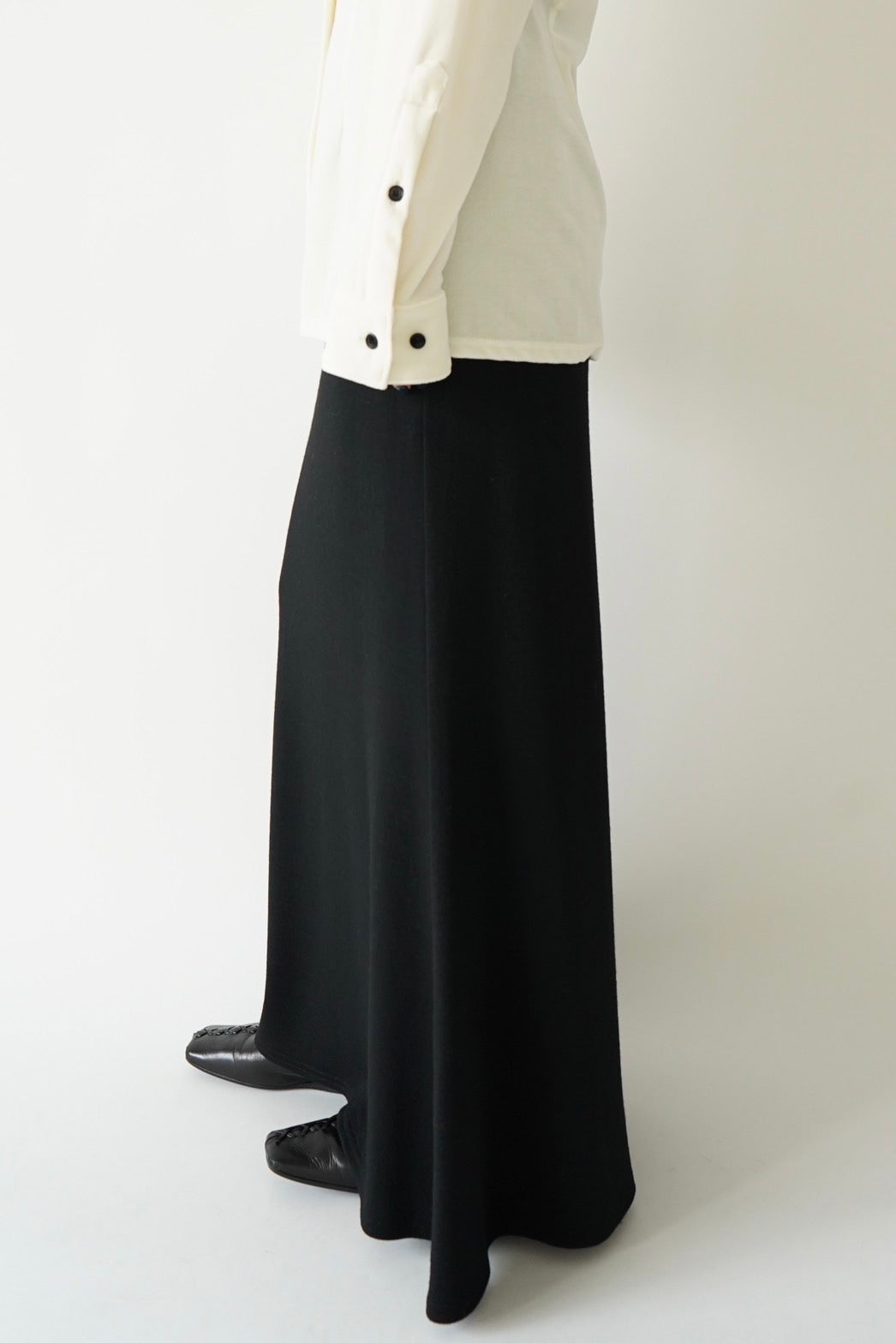 4764 remalon チェック柄スカート 毛100 大きいサイズ ミセス - スカート