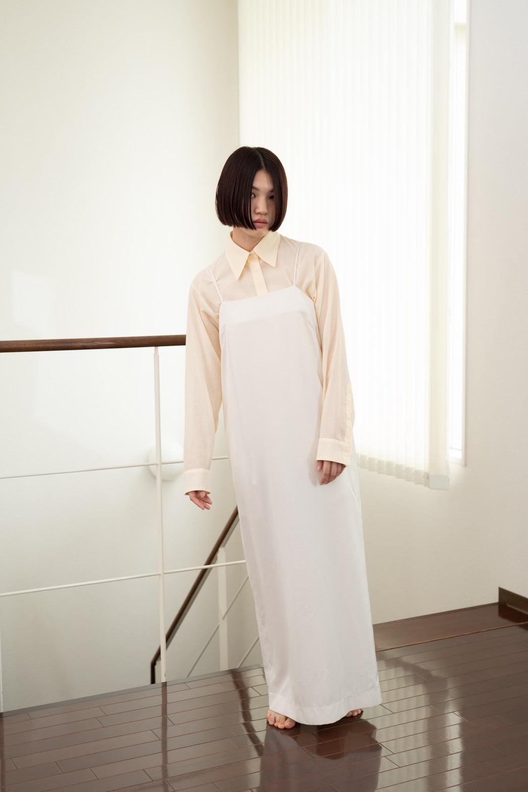 Sheer shirt - LIGHT YELLOW
