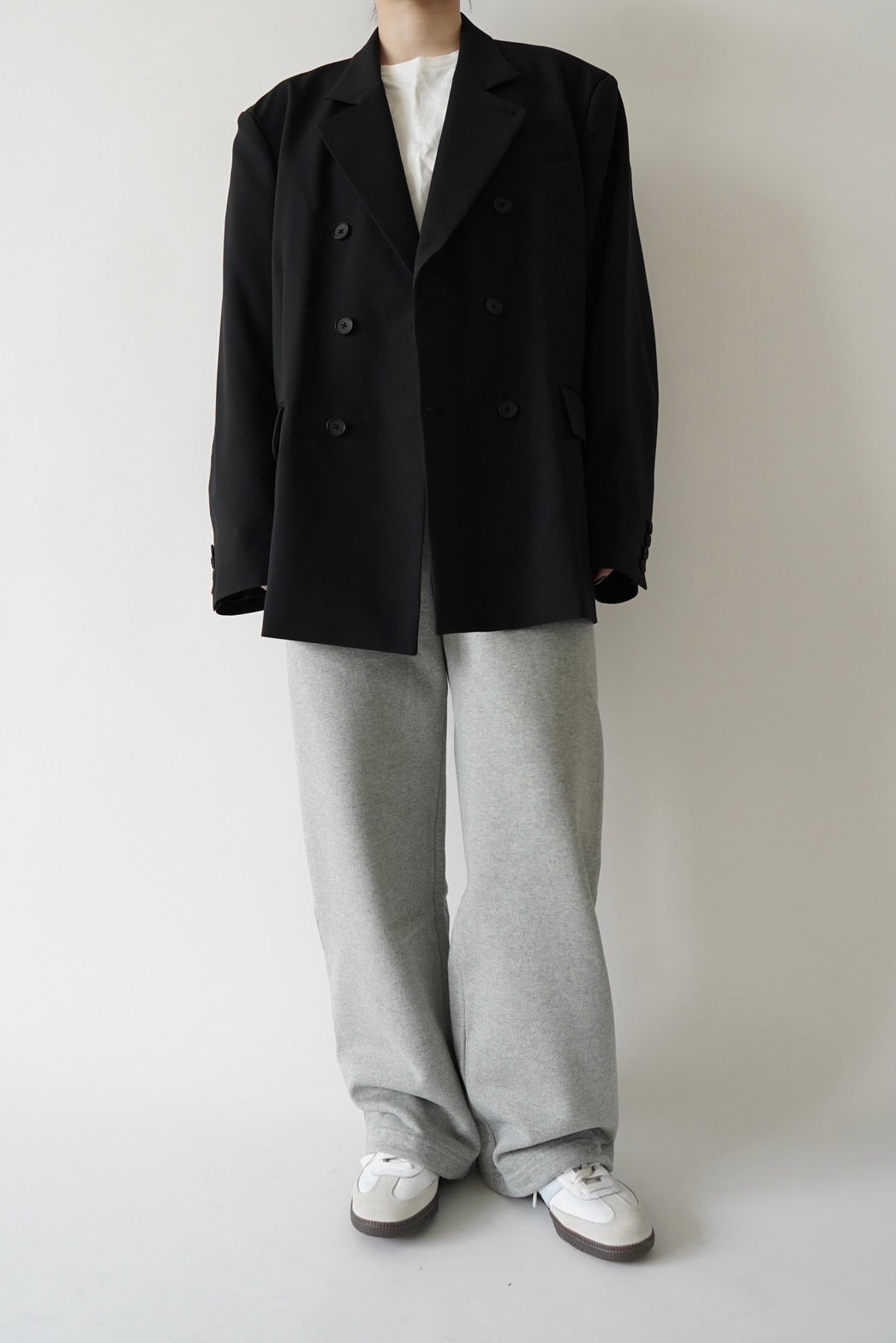 Heavy weight logo sweat pants - GRAY