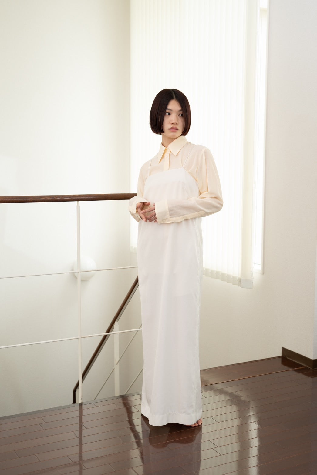 Sheer shirt - LIGHT YELLOW