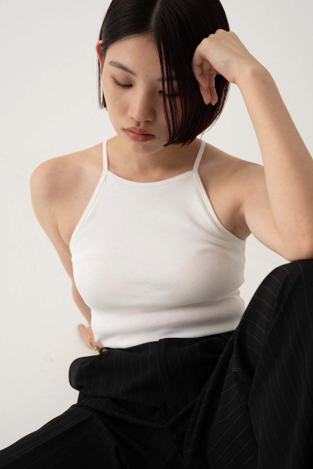 American sleeve cami bra - WHITE