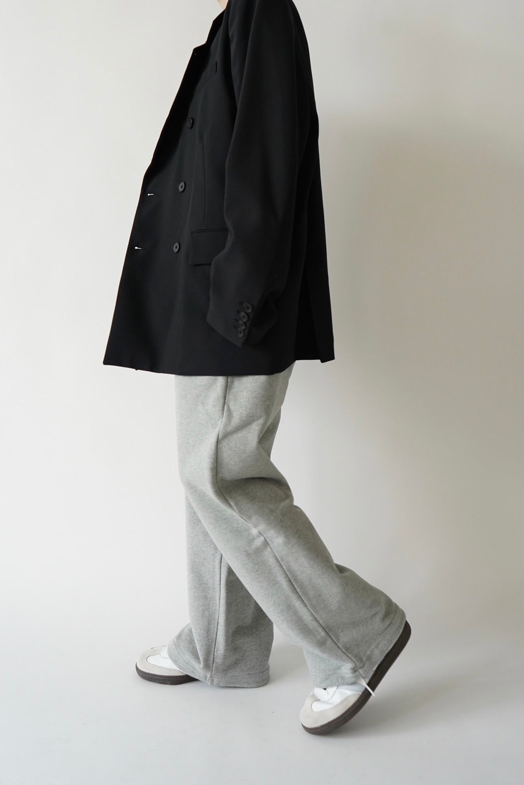 Heavy weight logo sweat pants - GRAY