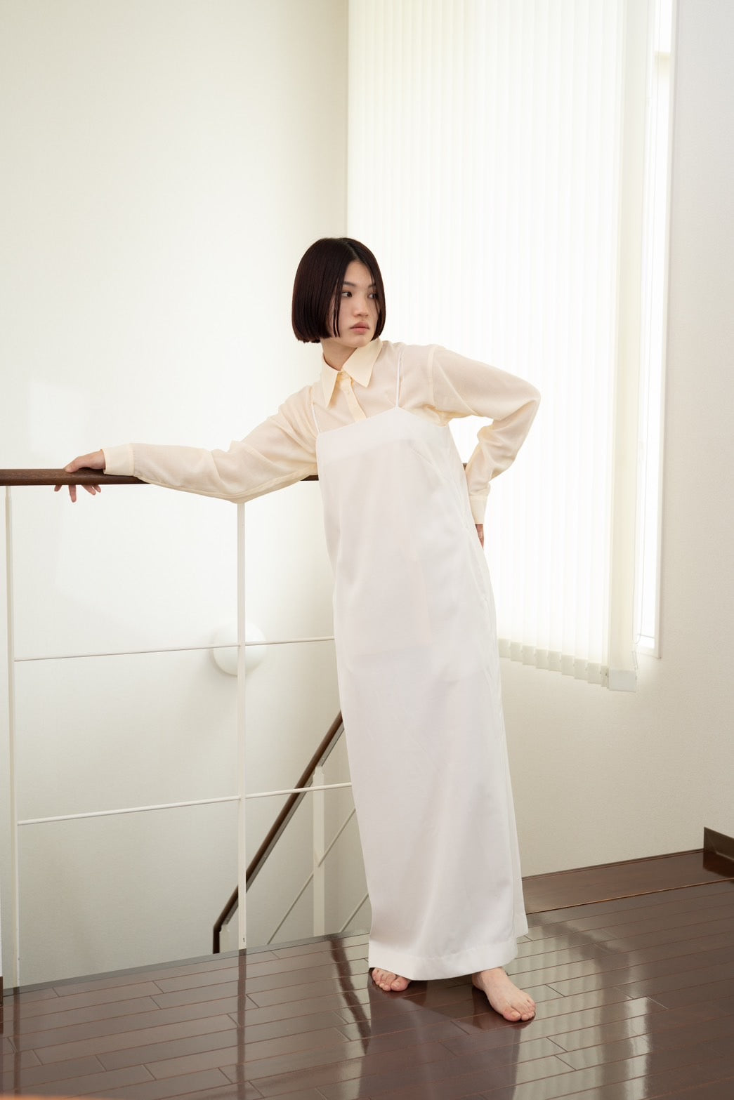 Sheer shirt - LIGHT YELLOW