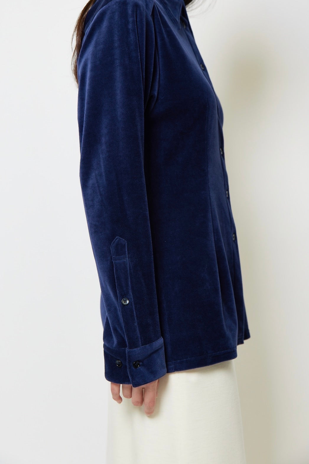 Velor shirt - NAVY