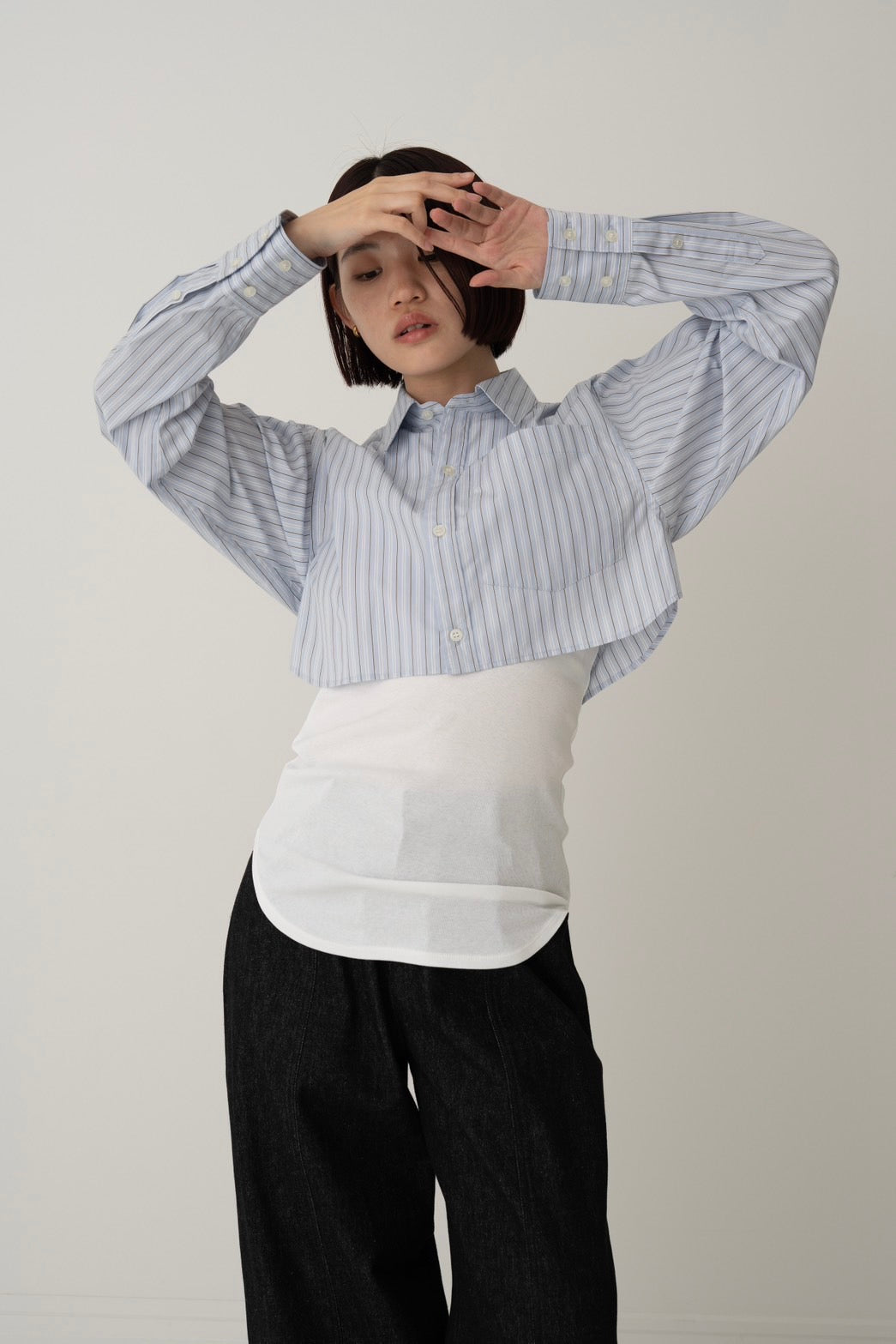 American sleeve cami bra - WHITE