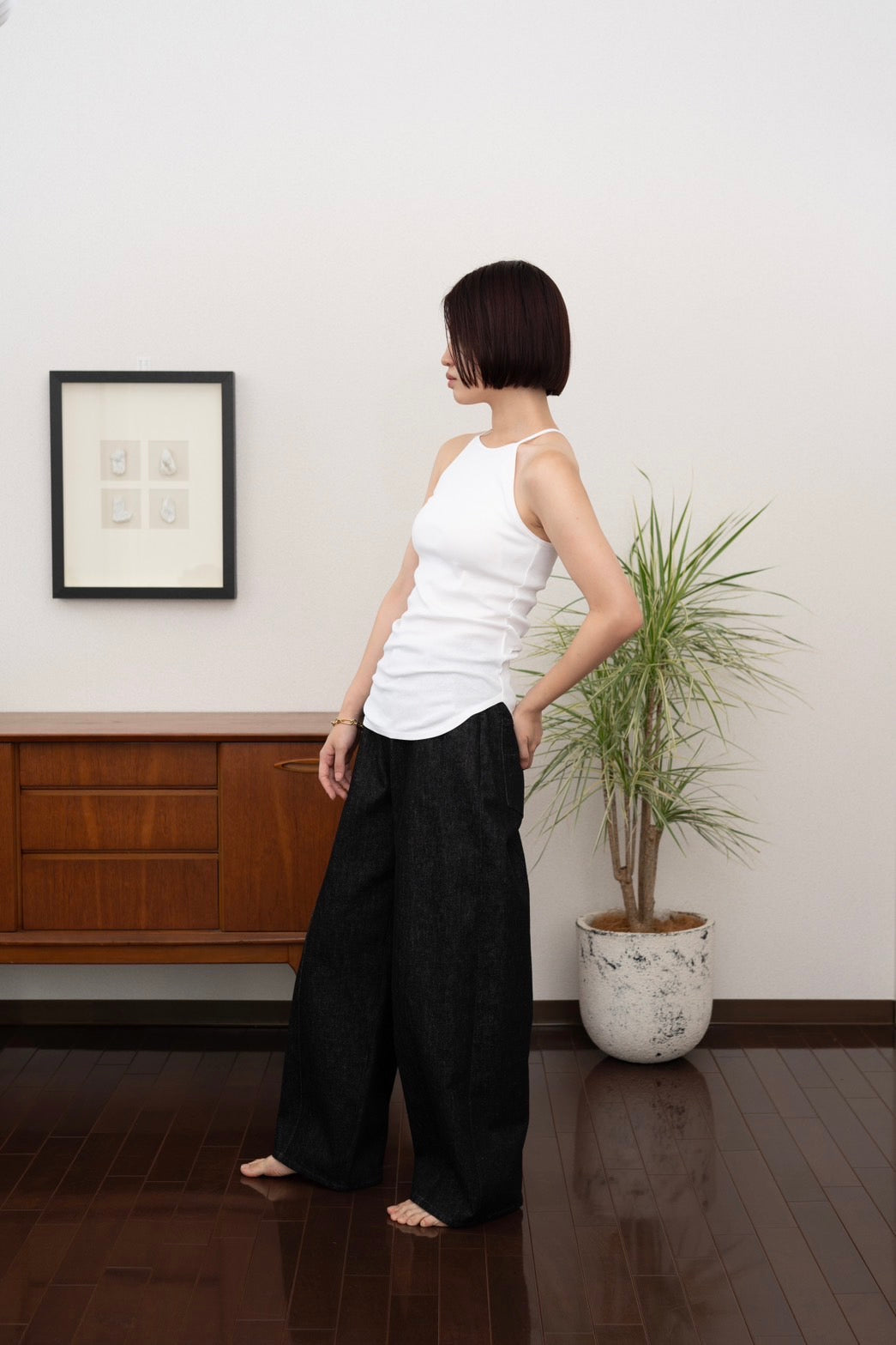 Denim pants - BLACK