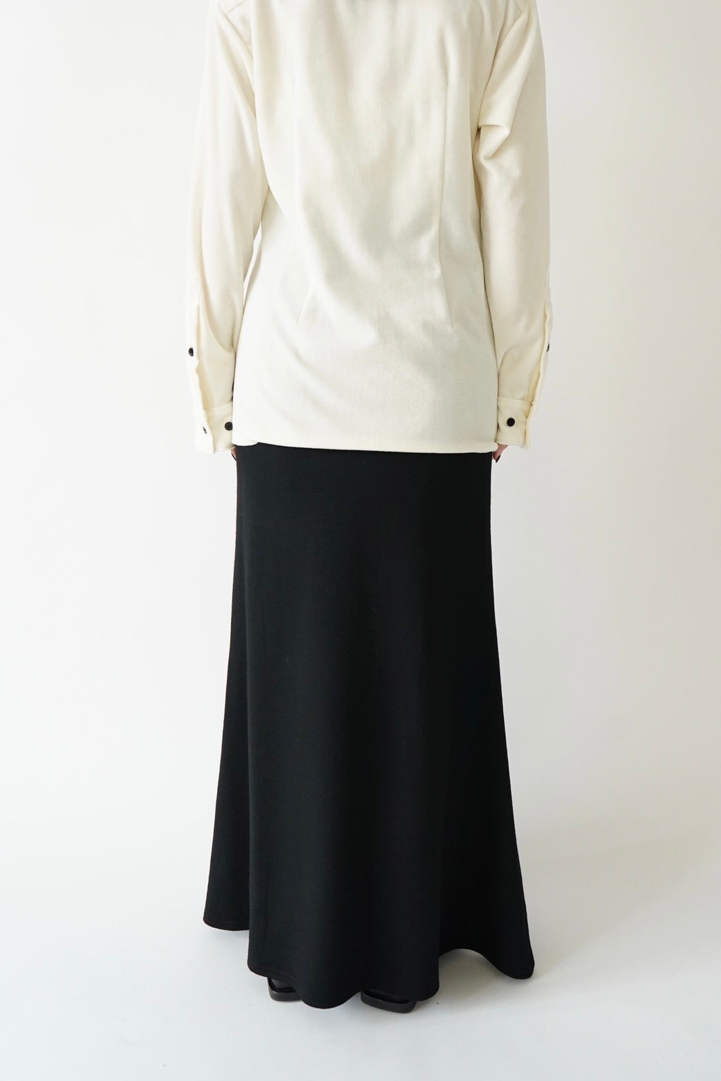Velor shirt - CREAM