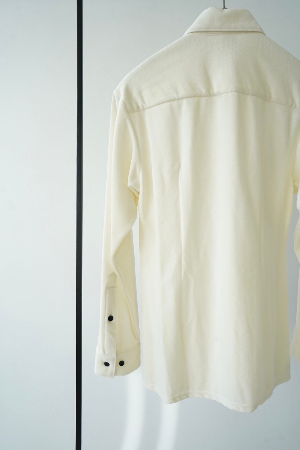 Velor shirt - CREAM