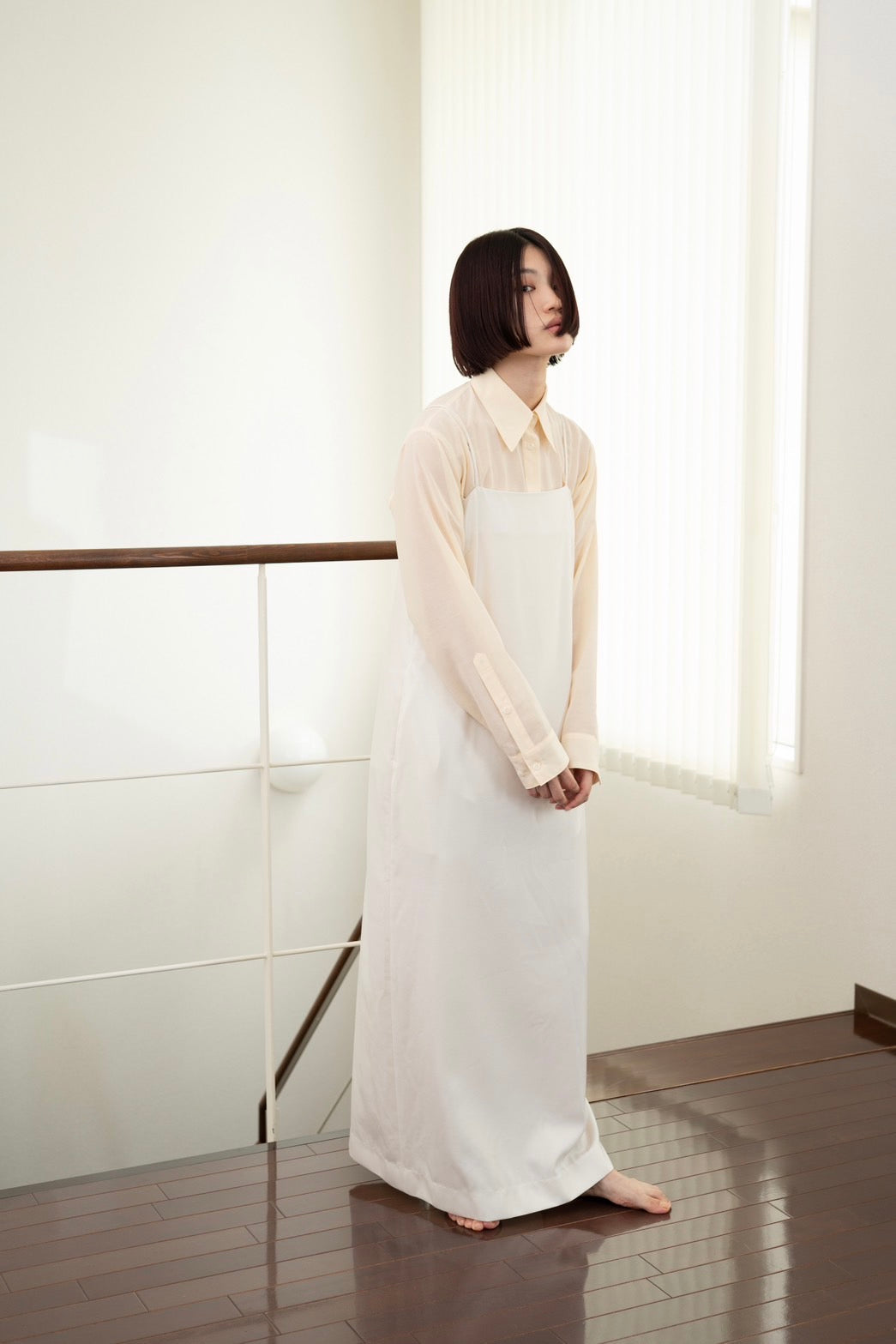 Sheer shirt - LIGHT YELLOW