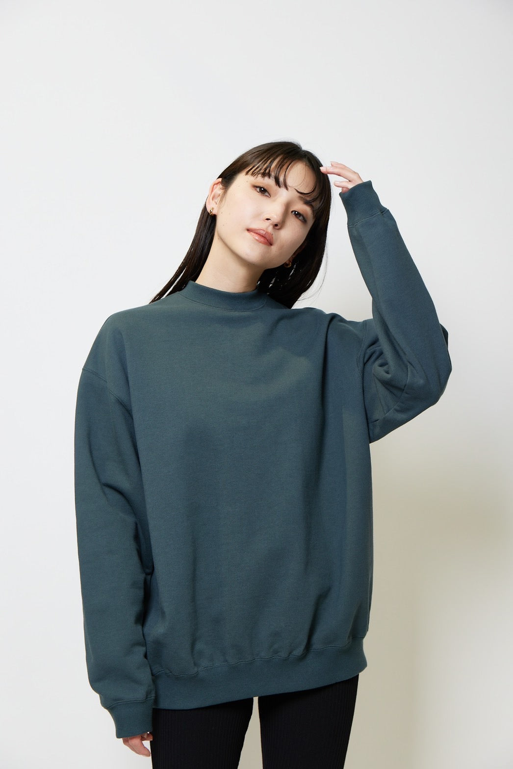 Heavy weight sweat p/o - GREEN