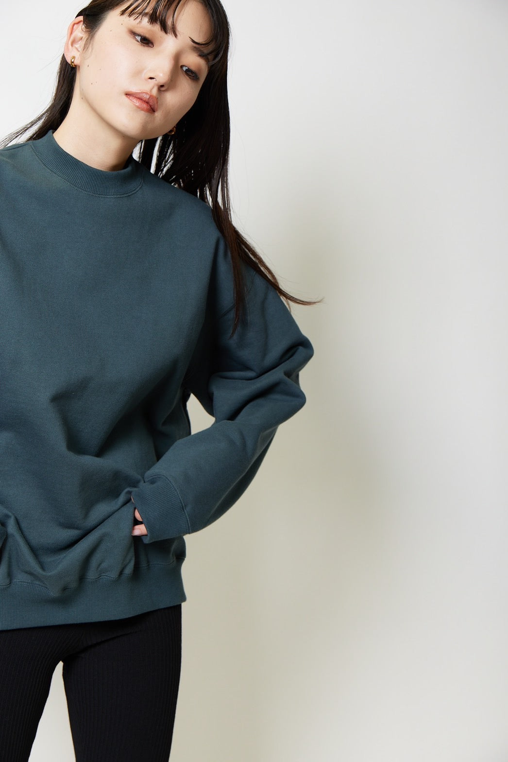 Heavy weight sweat p/o - GREEN