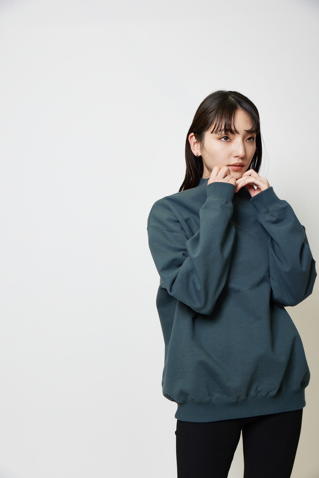 Heavy weight sweat p/o - GREEN