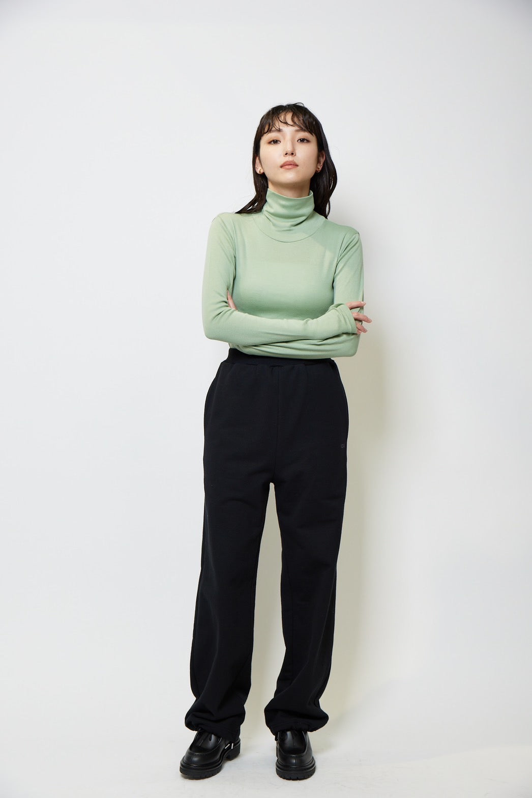 Turtle neck c/s - SAGE GREEN