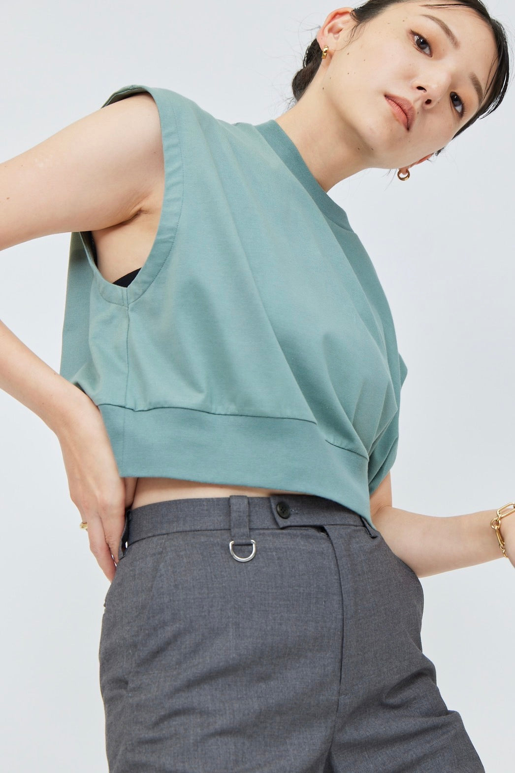 Sleeveless C/S - GREEN