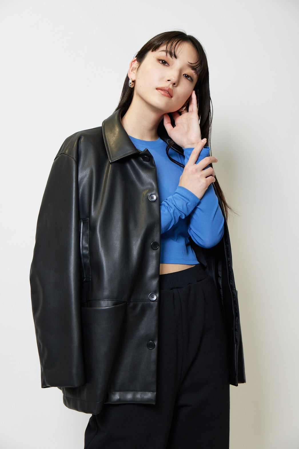 Long sleeve c/s - BLUE