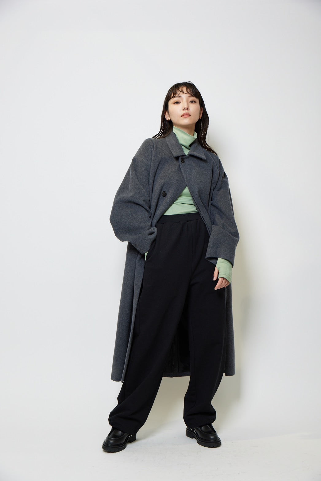 Turtle neck c/s - SAGE GREEN