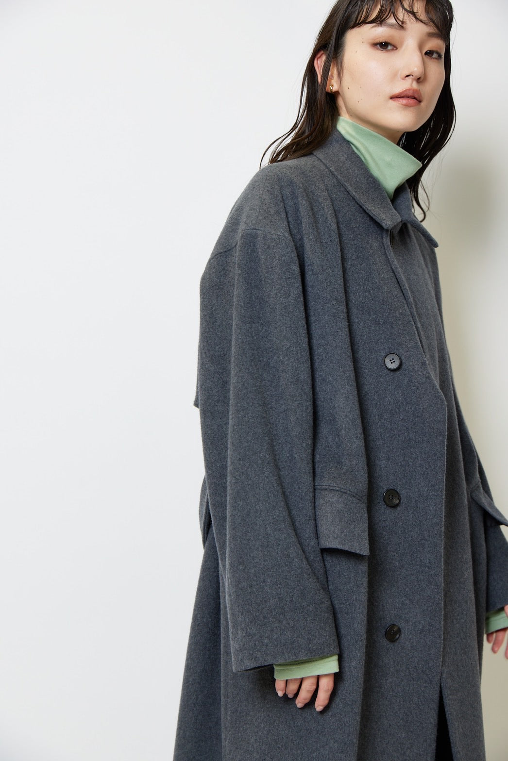 Turtle neck c/s - SAGE GREEN