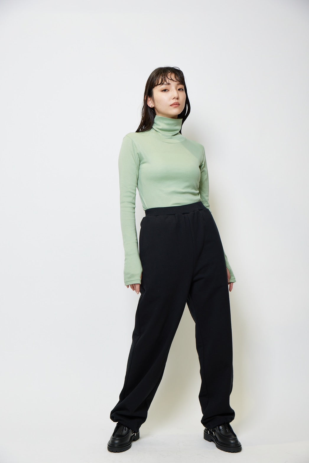 Turtle neck c/s - SAGE GREEN