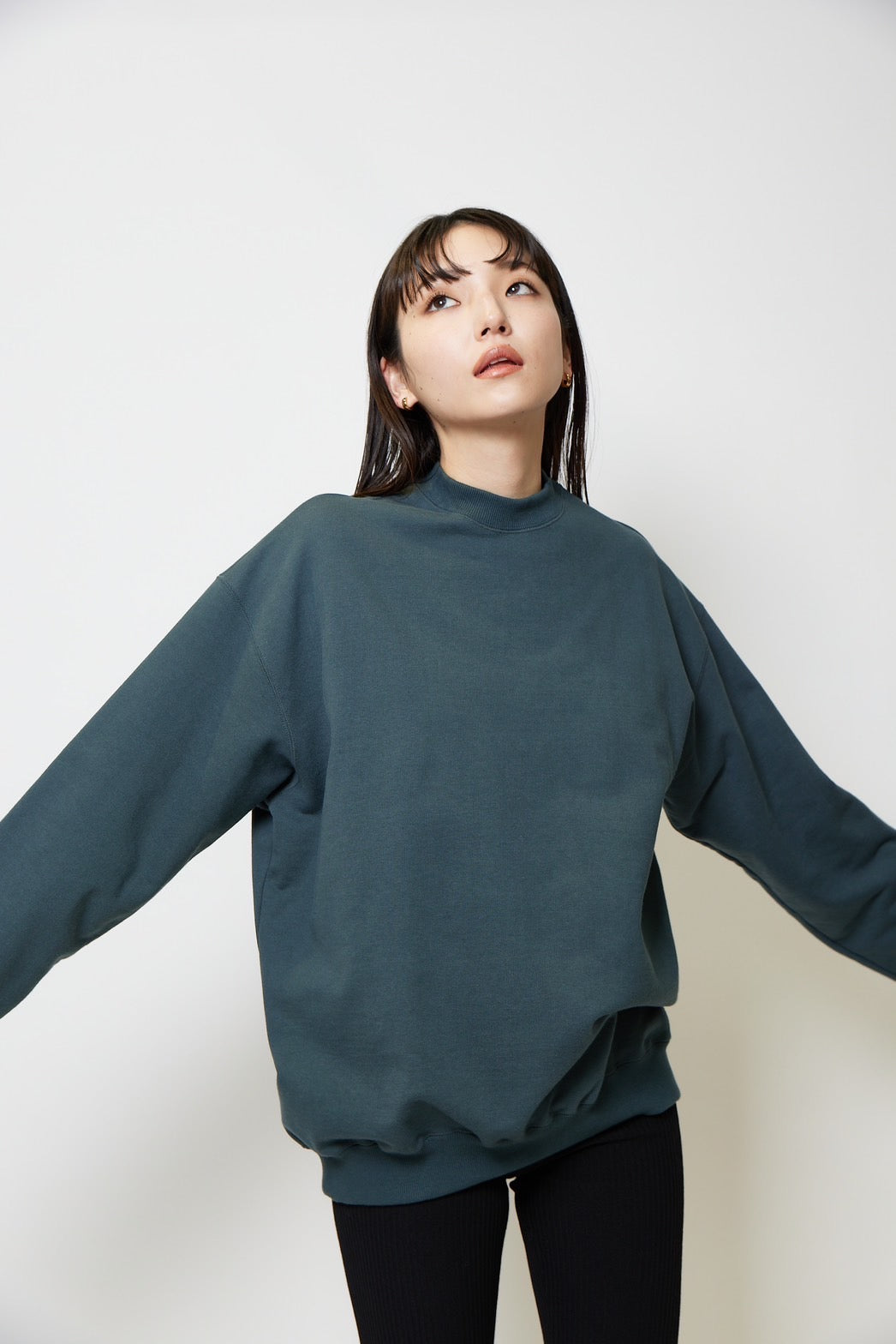 Heavy weight sweat p/o - GREEN