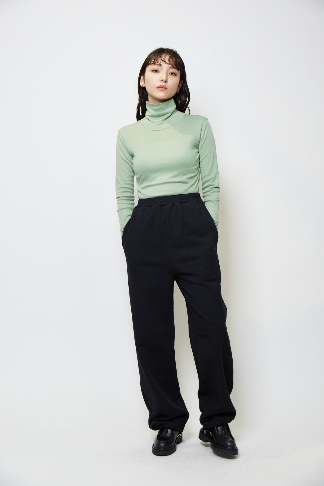 Turtle neck c/s - SAGE GREEN