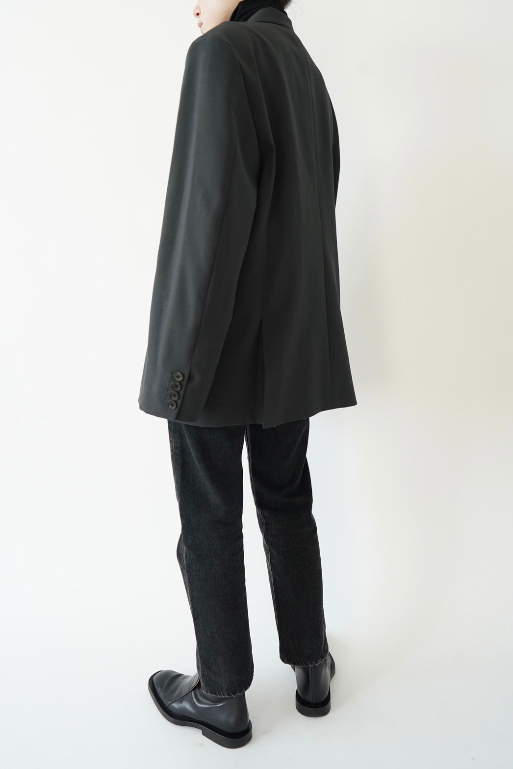 Oversized double jacket - DARK GRAY