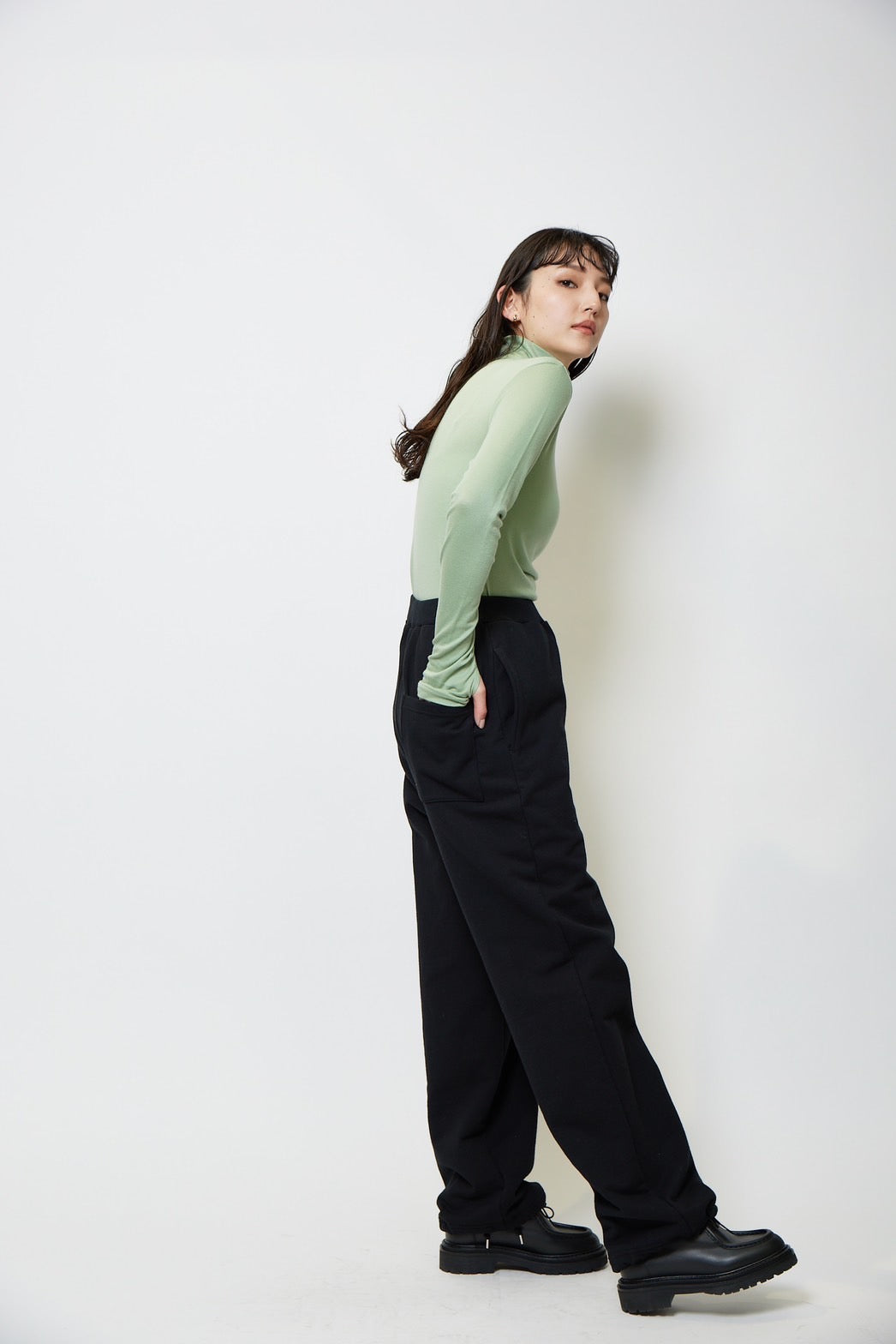 Turtle neck c/s - SAGE GREEN