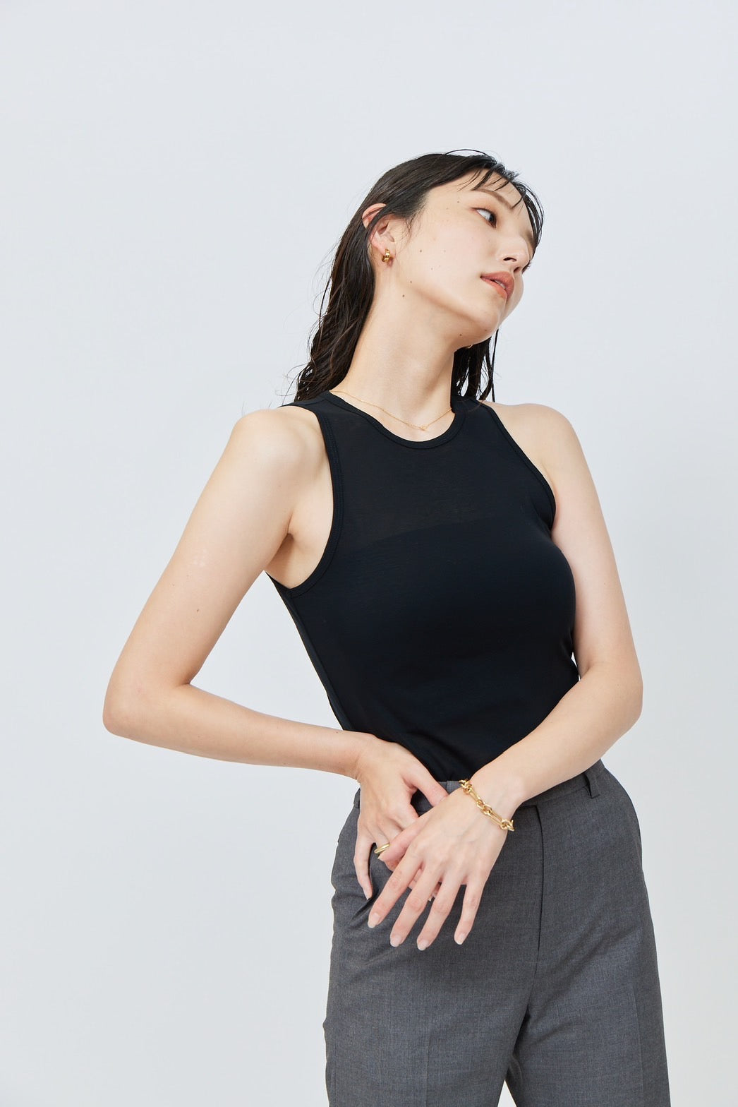 Sheer Tank - BLACK