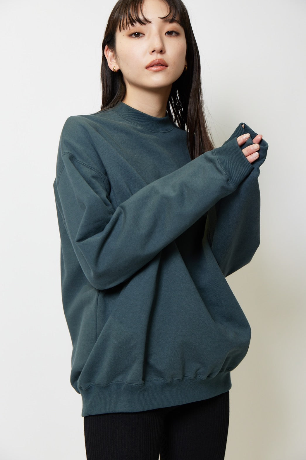 Heavy weight sweat p/o - GREEN