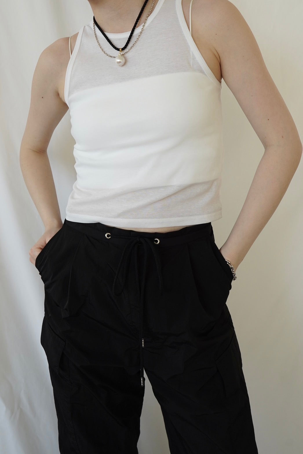 Sheer Tank - WHITE
