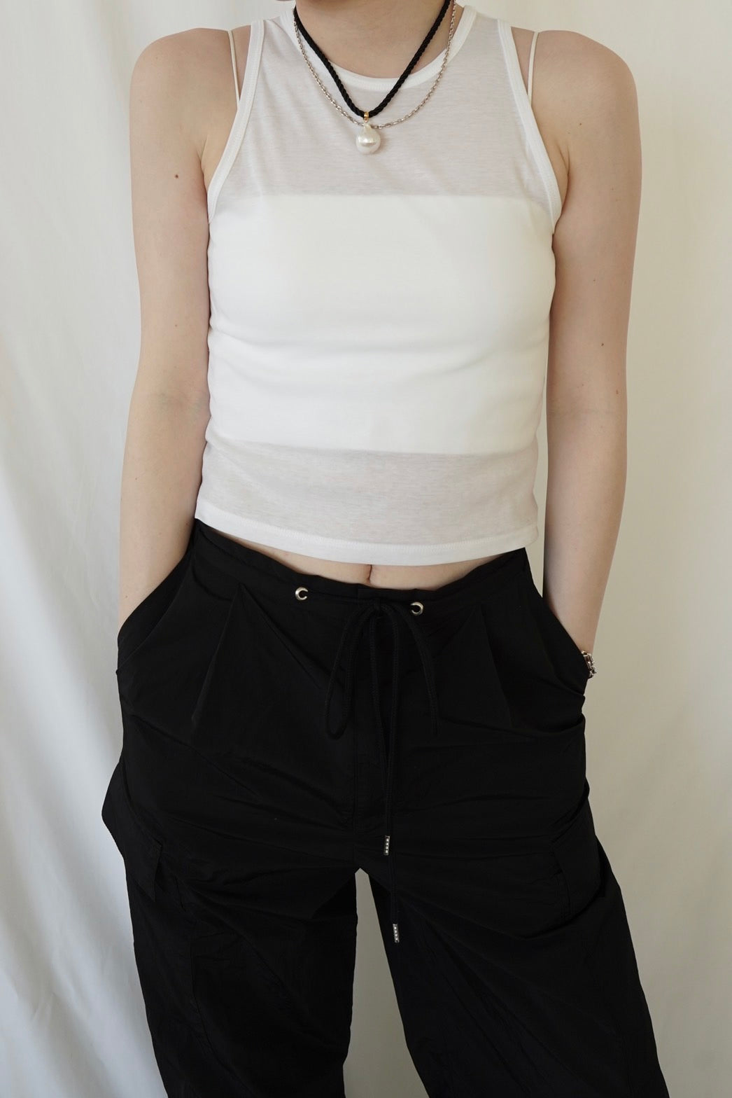 Sheer Tank - WHITE
