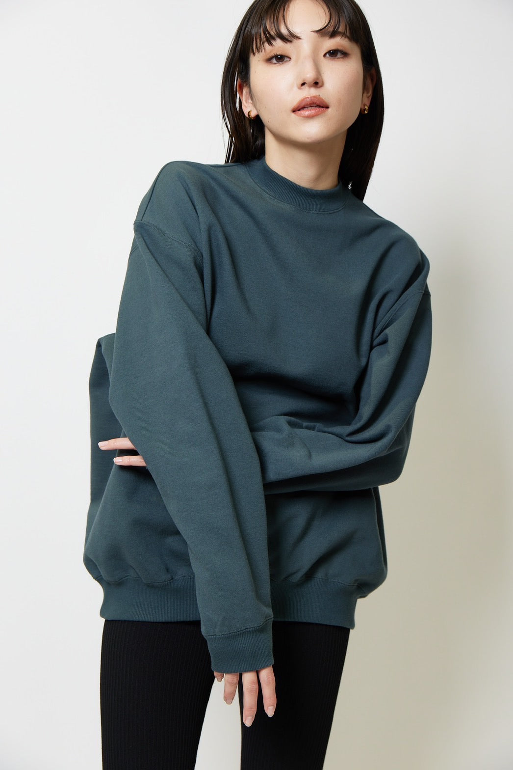 Heavy weight sweat p/o - GREEN