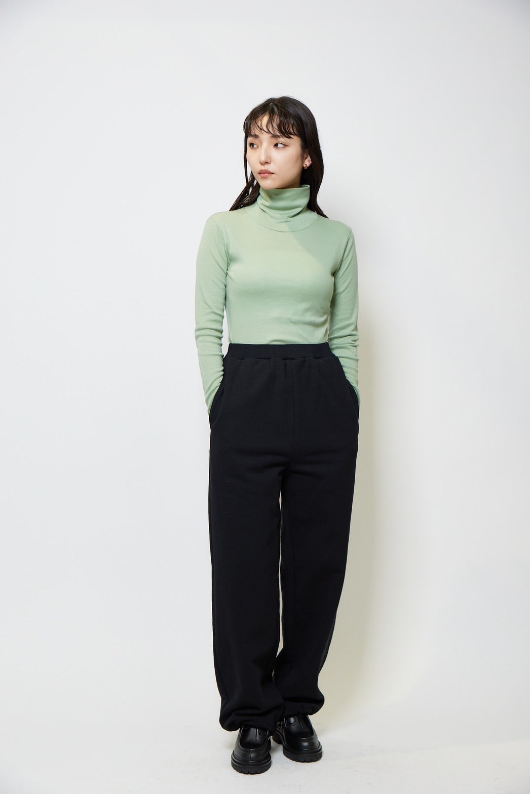 Turtle neck c/s - SAGE GREEN
