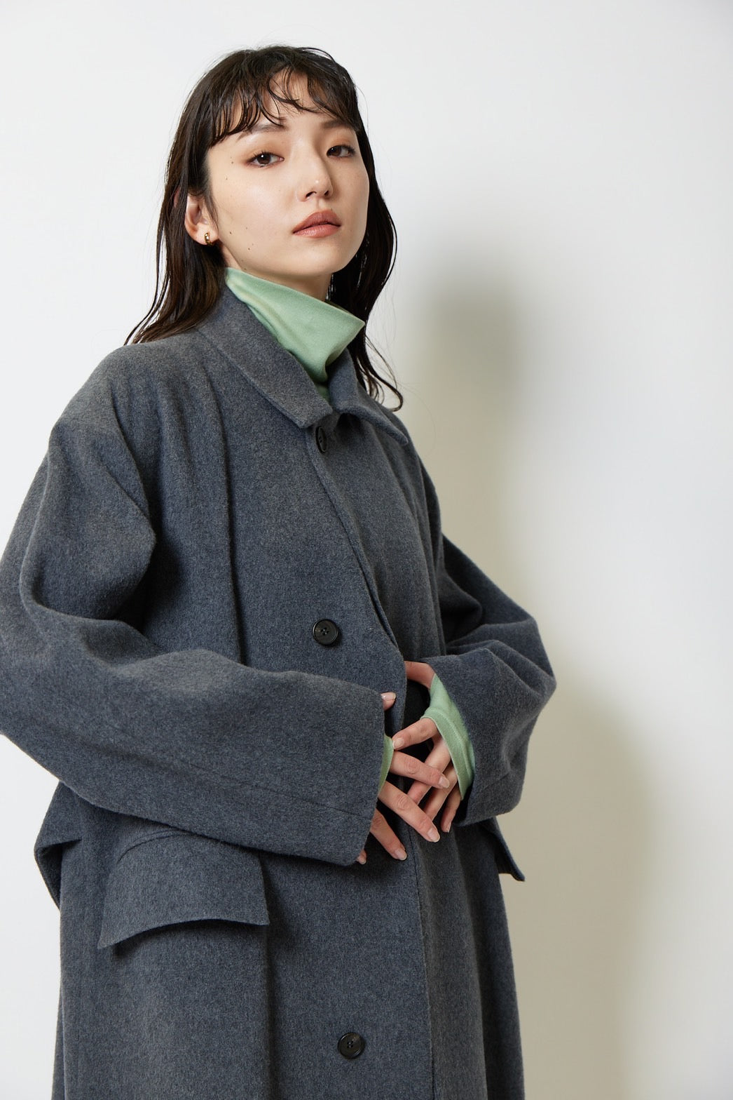 Turtle neck c/s - SAGE GREEN