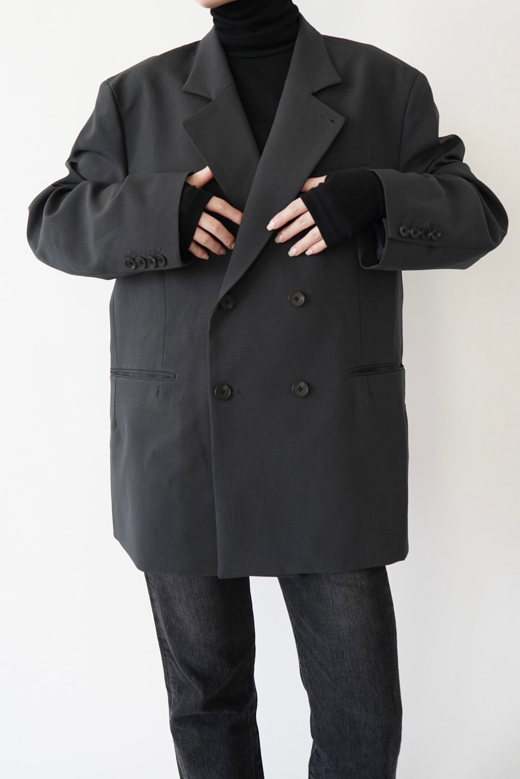 Turtle neck c/s - BLACK