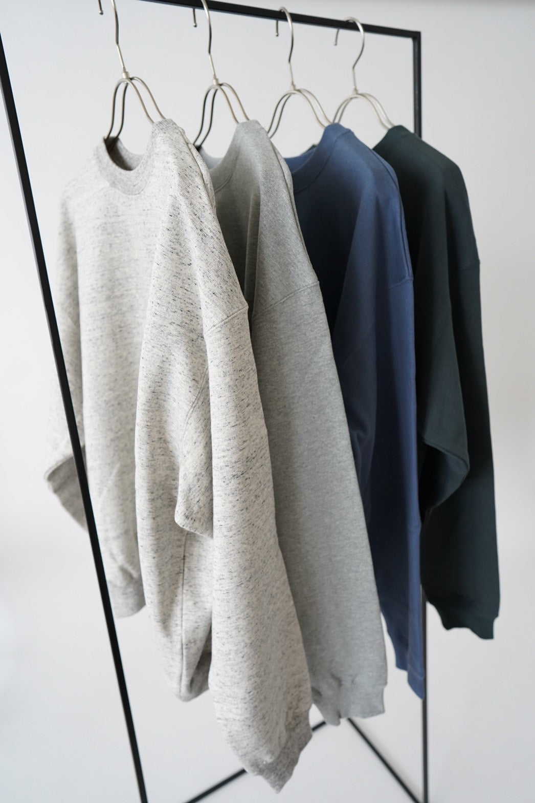 Heavy weight sweat p/o - BLUE GRAY