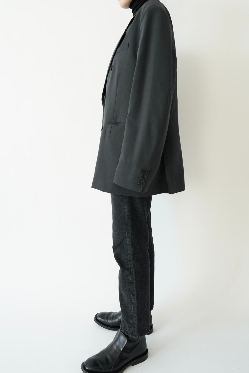 Oversized double jacket - DARK GRAY