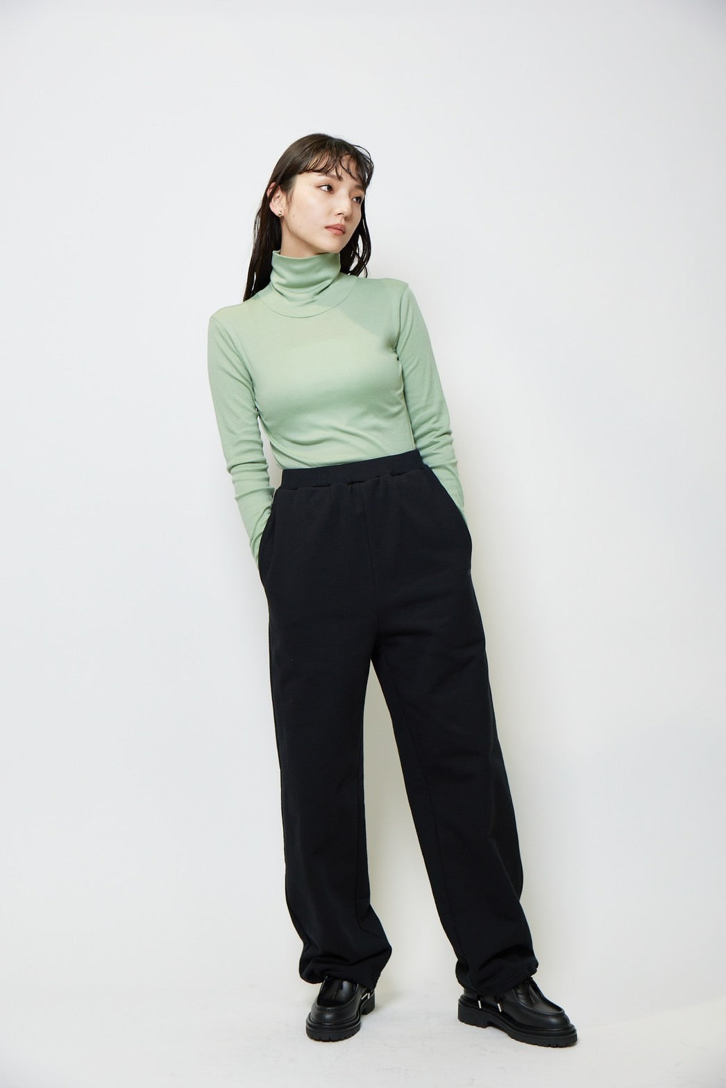 Turtle neck c/s - SAGE GREEN