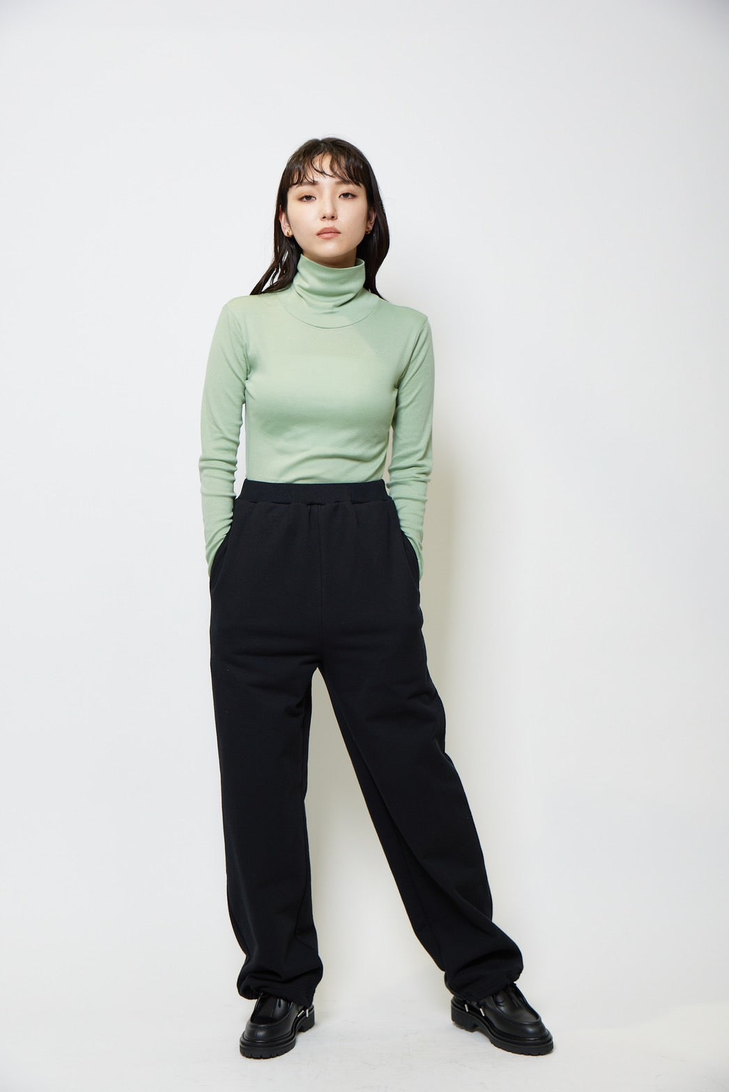 Turtle neck c/s - SAGE GREEN