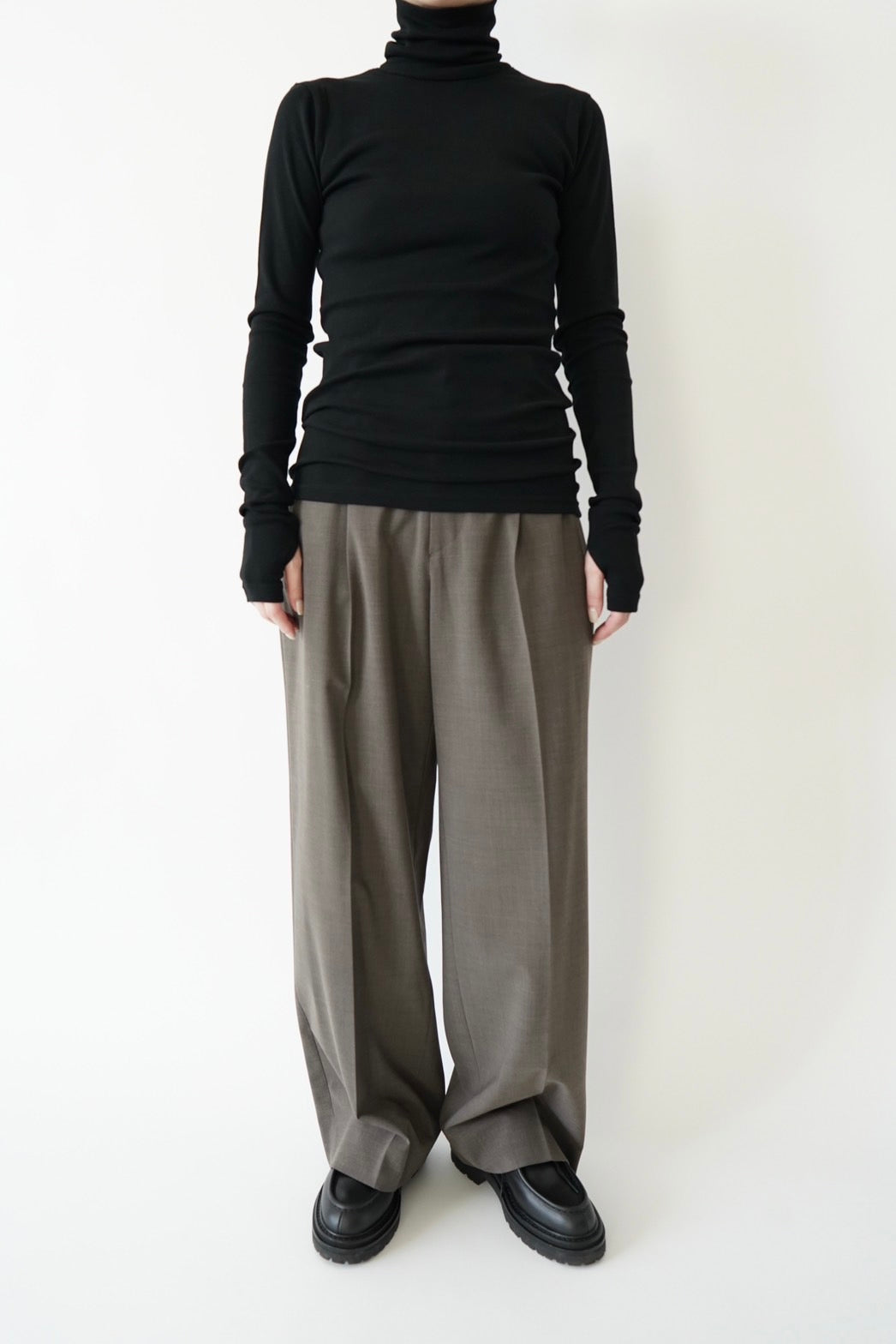 Turtle neck c/s - BLACK